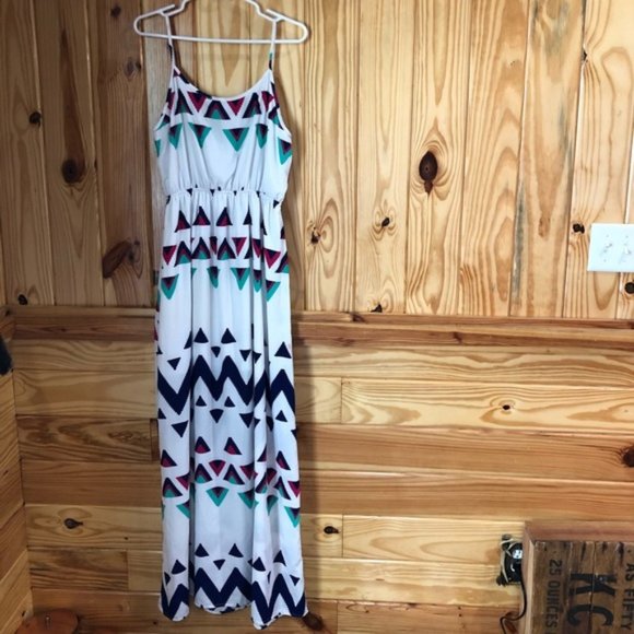 Peach Love California Dresses & Skirts - Peach love California SZ Large, white maxi dress